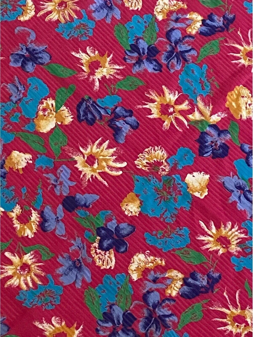 Beautiful Diane Freis Floral Silk Scarf Tasseled Square